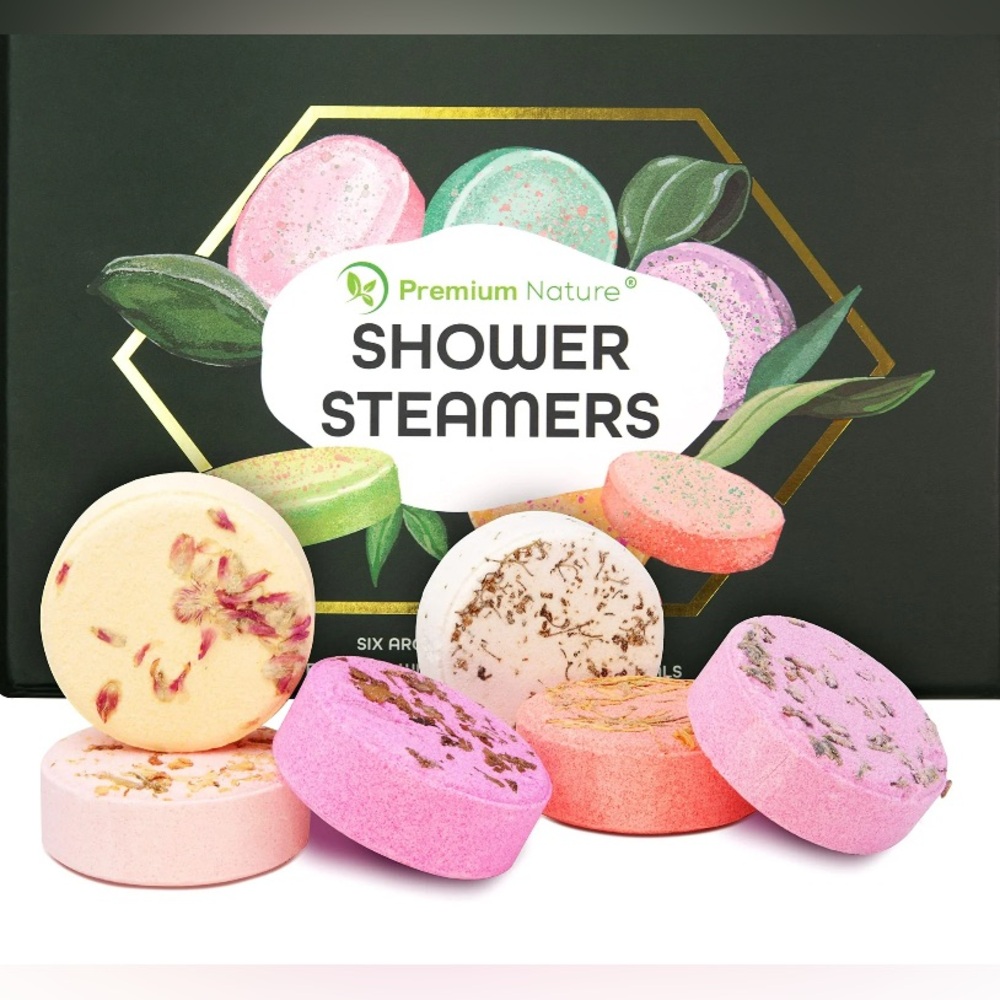 Aromatherapy Shower Steamers 6 Pack - Assorted Scents & Colors - Picture 2 of 4